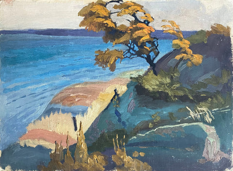 FREDERICK A. FRASER "UNTITLED (GULL LAKE WIND-BLOWN TREE)" c.1940