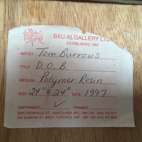 TOM BURROWS "D.O.B" 1997