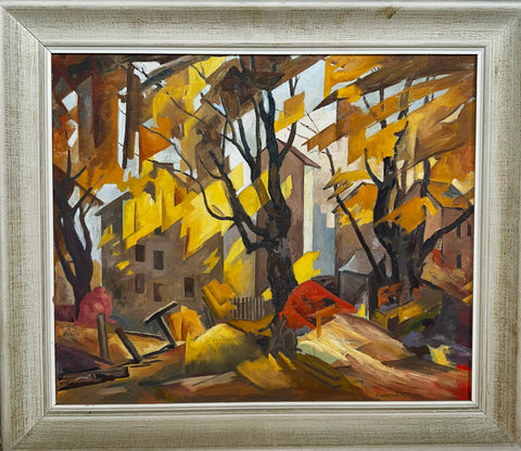 FREDERICK A. FRASER "UNTITLED (ABANDONED MILL)" c.1940