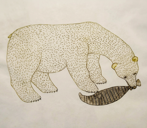 QUVIANATULIAK PARR "BEAR & SEAL" 1973