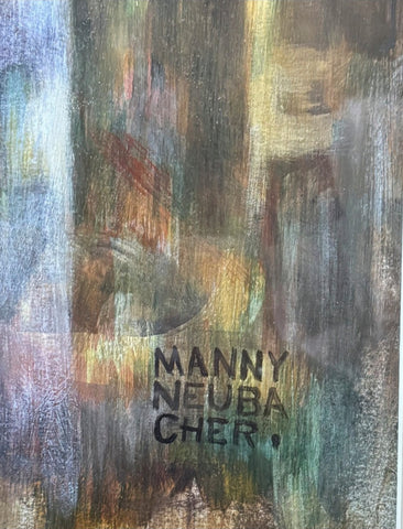 MANNY NEUBACHER "UNTITLED (WOMAN AT RAIL)" UNDATED