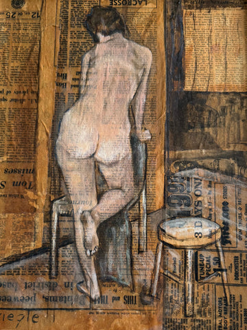 SHIRL RIEGLE-BROWN ("RIEGLE") "UNTITLED (NUDE)" C.1969