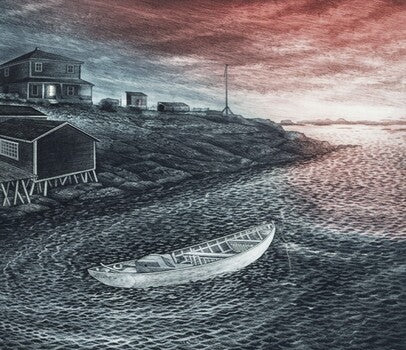 DAVID BLACKWOOD "GRANDA GLOVER'S PLACE ON BRAGG'S ISLAND" 2002
