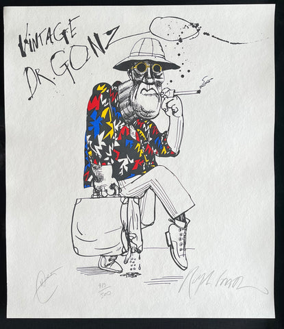 RALPH STEADMAN "VINTAGE DR. GONZO" 1995