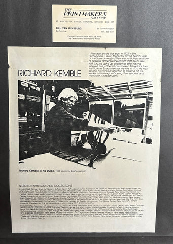 RICHARD KEMBLE "DUNES I" 8/60 C. 1987