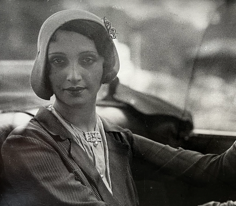 JACQUES-HENRI LARTIGUE "RENEE EN VOITURE" 1931, LATER PRINT