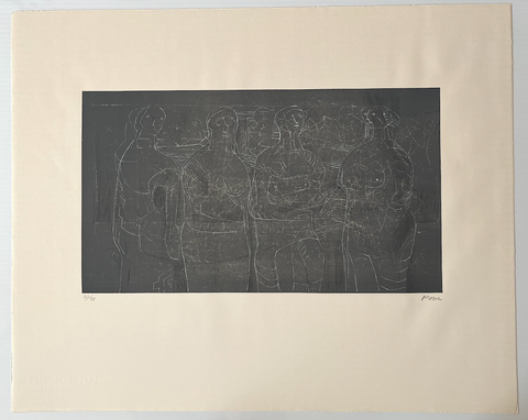 HENRY MOORE "FOUR STANDING WOMEN" 21/75 1974