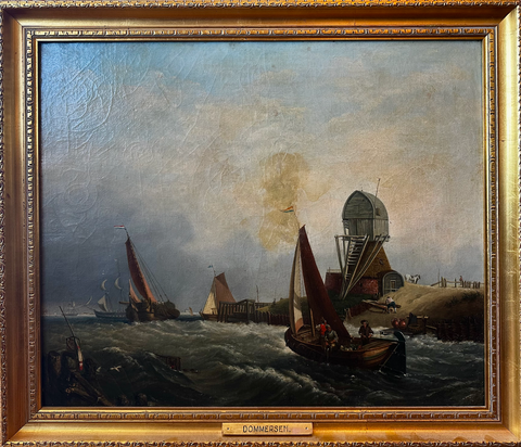 BRITISH SCHOOL "OUDE SCHELD– TEXEL ISLAND, LOOKING TOWARDS NIEUWE DIEP AND THE ZUIDER ZEE" (AFTER WILLIAM CLARKSON STANFIELD) c. 1880