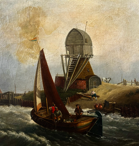BRITISH SCHOOL "OUDE SCHELD– TEXEL ISLAND, LOOKING TOWARDS NIEUWE DIEP AND THE ZUIDER ZEE" (AFTER WILLIAM CLARKSON STANFIELD) c. 1880