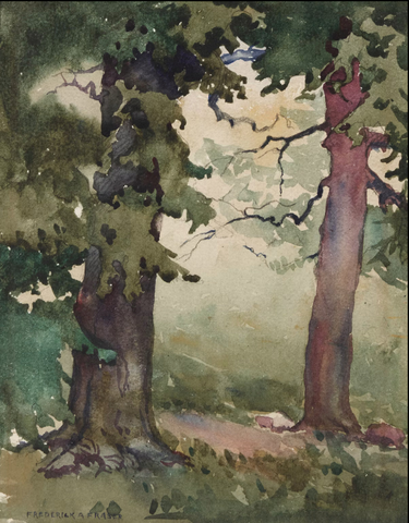 FREDERICK A. FRASER "UNTITLED (SUMMER IN LEASIDE PARK)" c. 1932