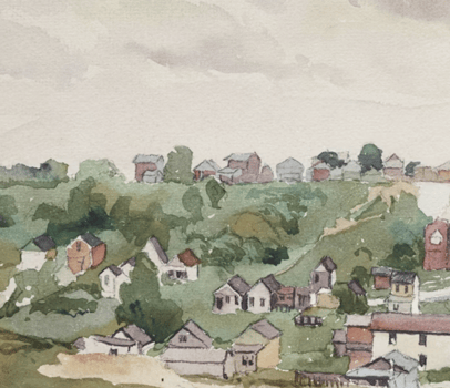 FREDERICK A. FRASER "UNTITLED (INGLEWOOD, ONTARIO)" c.1931