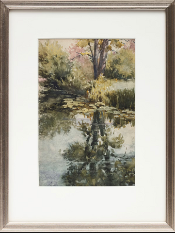 FREDERICK A. FRASER "UNTITLED (SUMMER IN LEASIDE BESIDE WATERLILIES)" c. 1932