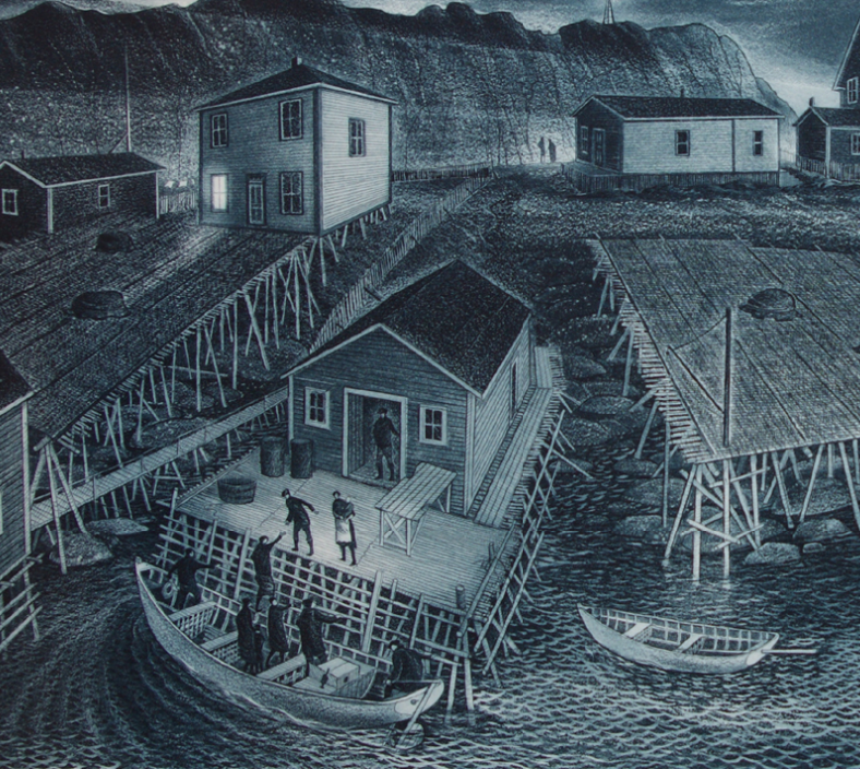 DAVID BLACKWOOD "GRANDA GLOVER'S PLACE ON BRAGG'S ISLAND" 2002