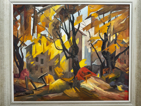 FREDERICK A. FRASER "UNTITLED (ABANDONED MILL)" c.1940