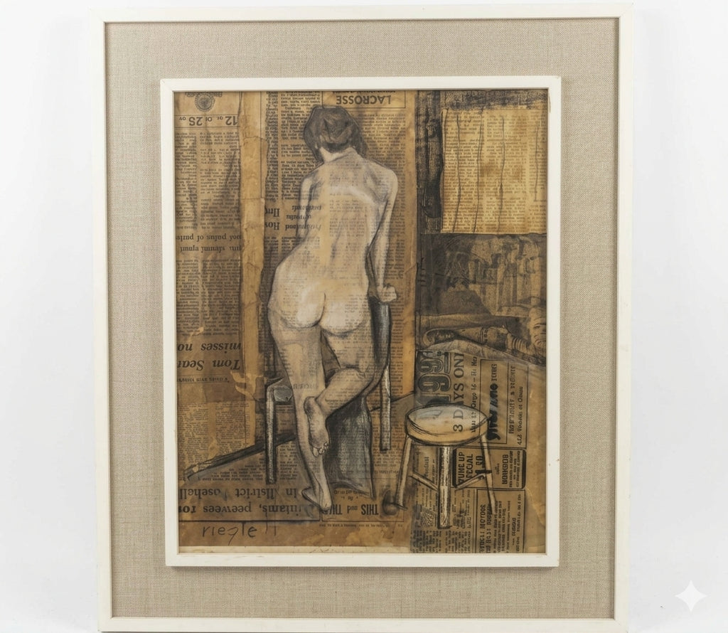SHIRL RIEGLE-BROWN ("RIEGLE") "UNTITLED (NUDE)" C.1969
