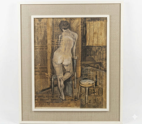 SHIRL RIEGLE-BROWN ("RIEGLE") "UNTITLED (NUDE)" C.1969