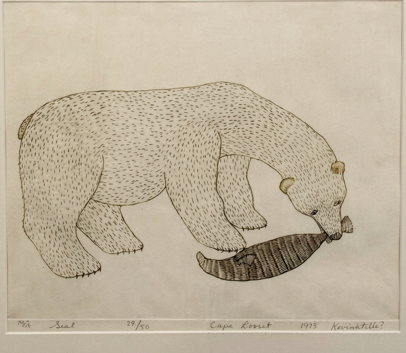 QUVIANATULIAK PARR "BEAR & SEAL" 1973