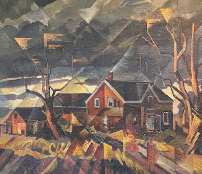 FREDERICK A. FRASER "UNTITLED (AFTER THE STORM)" c.1950