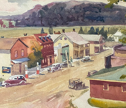 Main Street, watercolour by Frederick A. Fraser