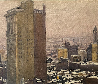 Untitled (Toronto Cityscape), watercolour by Frederick Fraser