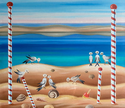 SAMI SUOMALAINEN "BIRDS ON THE BEACH"