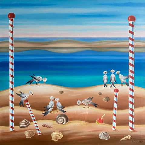 SAMI SUOMALAINEN "BIRDS ON THE BEACH"