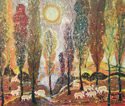 landscape, Sami Suomalainen, oil on panel, 2012
